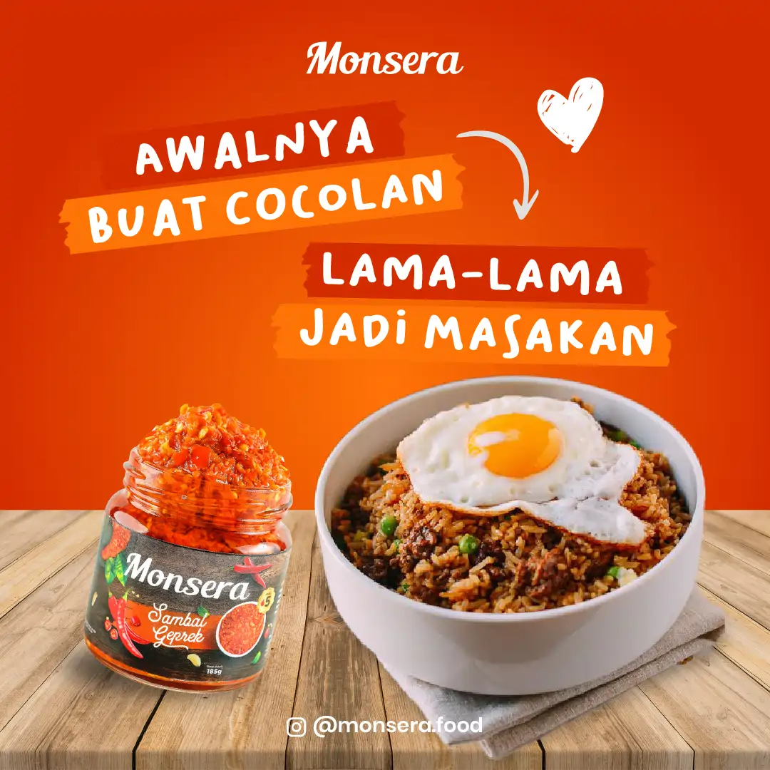 Perpaduan Nasi Goreng Sambal Terasi Monsera