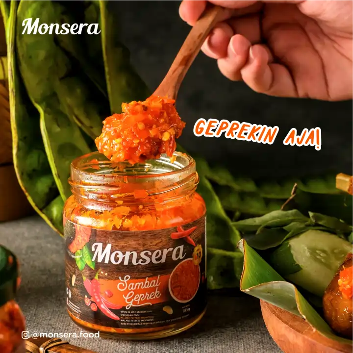 Sambal Geprek Monsera Makanan Untuk Lidah Hambar