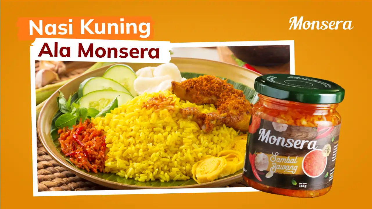 Resep Nasi Kuning Sambal Monsera