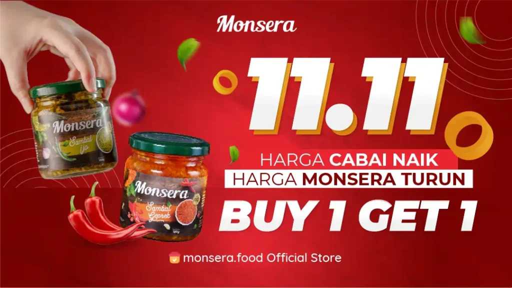 Harga Cabai Naik Harga Sambal Monsera Turun Khusus 11.11