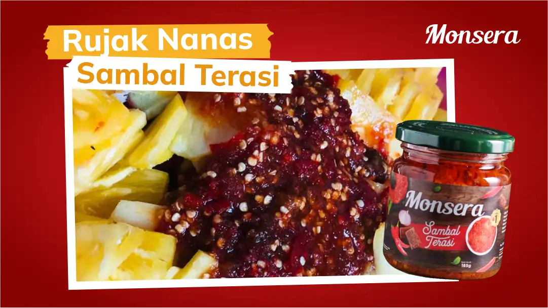 Rujak Nanas Sambal Terasi Monsera