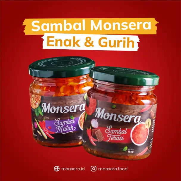 Saran Penyajian dengan Sambal Monsera