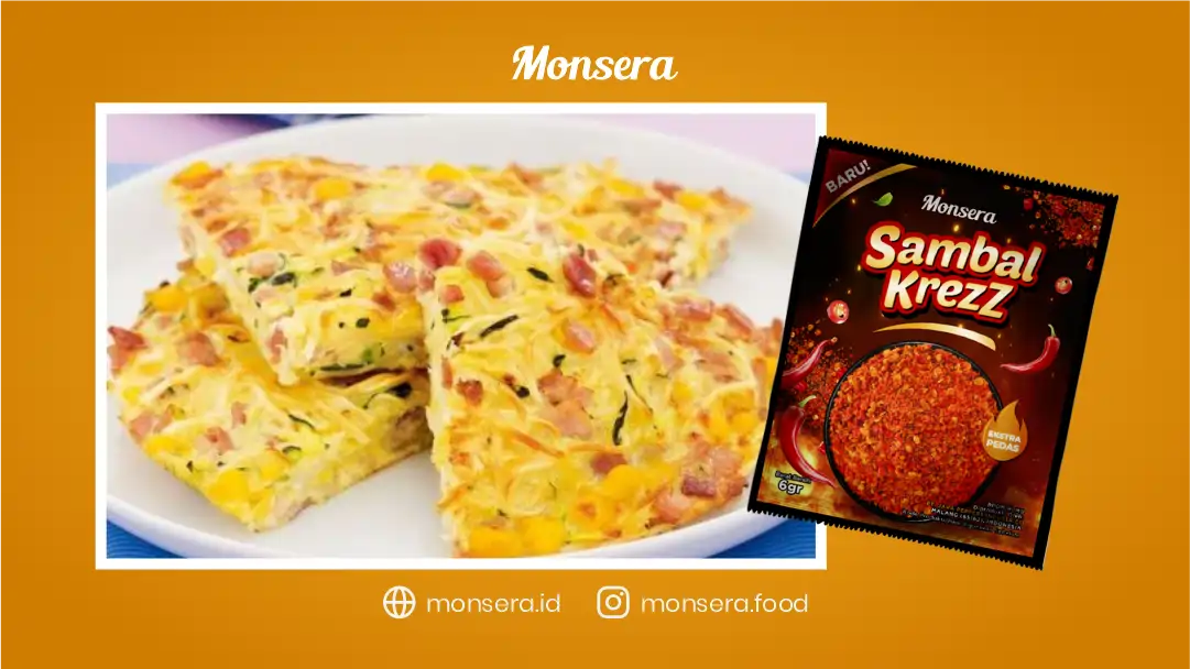 Cara Membuat Omelet Mie Indomie Sambal Tabur Monsera