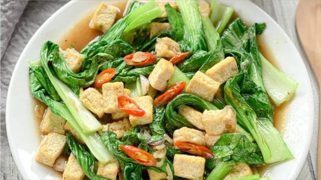 Pokcoy Tahu Saus Tiram Pedas