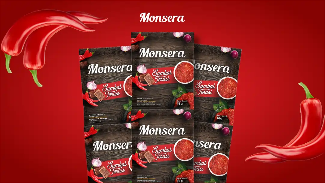 Sambal Terasi Monsera Kemasan