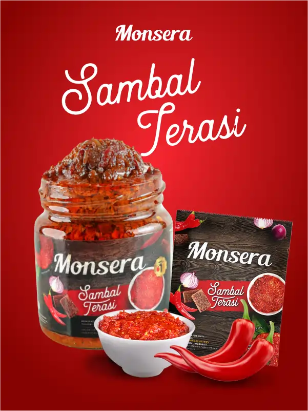 Sambal Terasi Monsera Pedas Menggiurkan