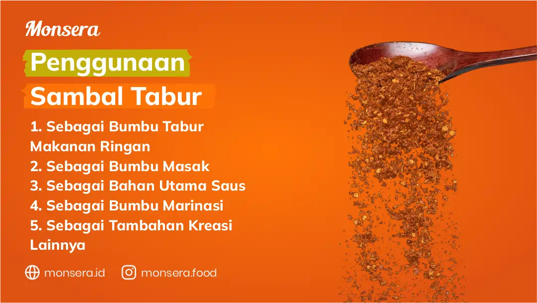 Penggunaan Sambal Tabur
