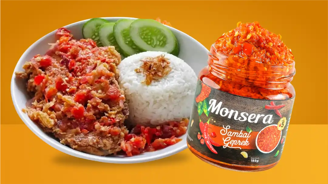 Resep Ayam Sambal Geprek Monsera Level 10