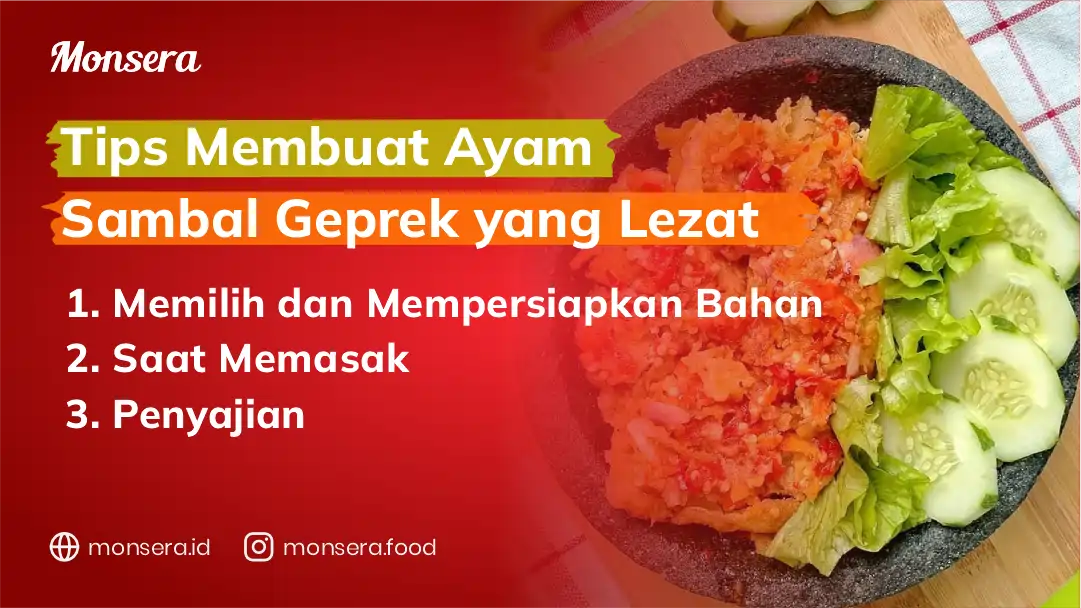 Tips Membuat Ayam Sambal Geprek yang Lezat