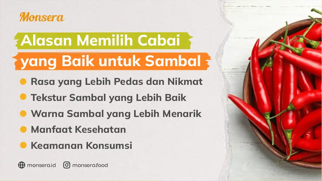 Alasan Memilih Cabai yang Baik untuk Sambal