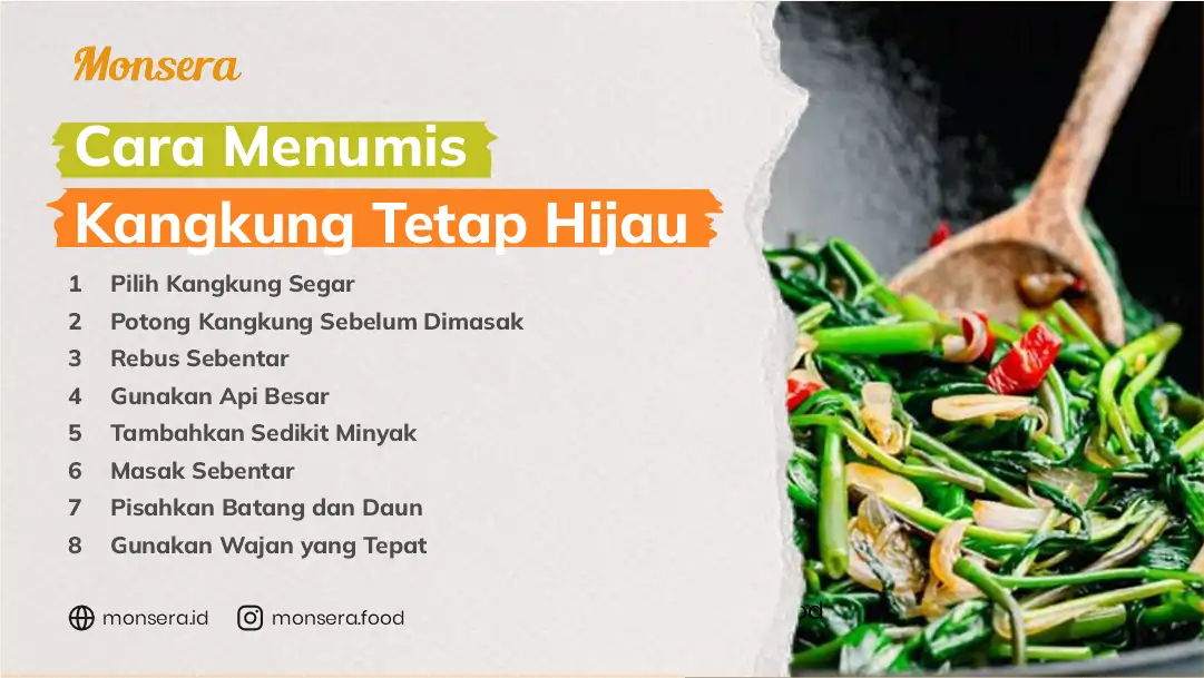 Cara Menumis Kangkung Tetap Hijau