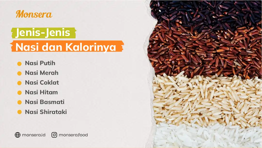 Jenis-Jenis Nasi dan Kalorinya