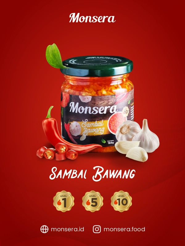 Sambal Bawang Monsera Pedas Menggugah Selera