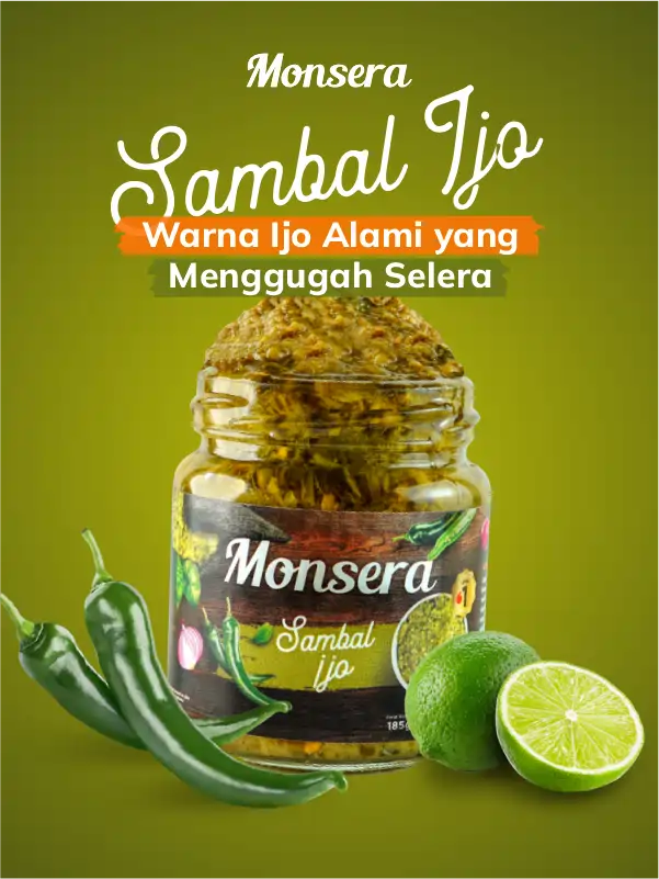 Sambal Ijo Monsera, Warna Ijo Alami yang Menggugah Selera