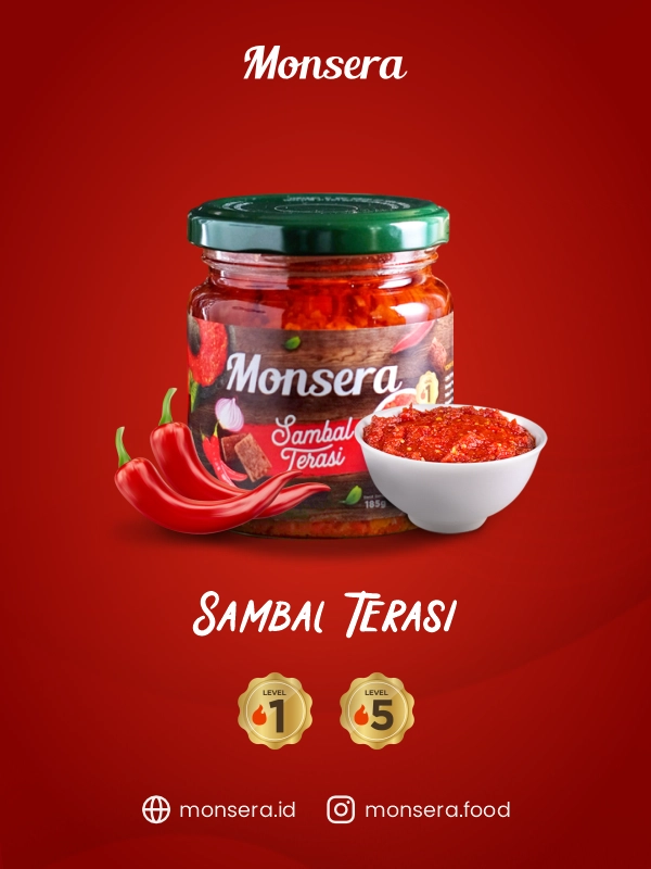 Sambal Terasi Monsera Pedas Menggugah Selera
