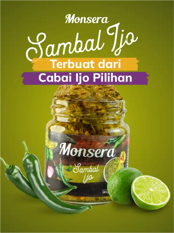 Sambal Ijo Monsera dari Cabai Hijau Pilihan