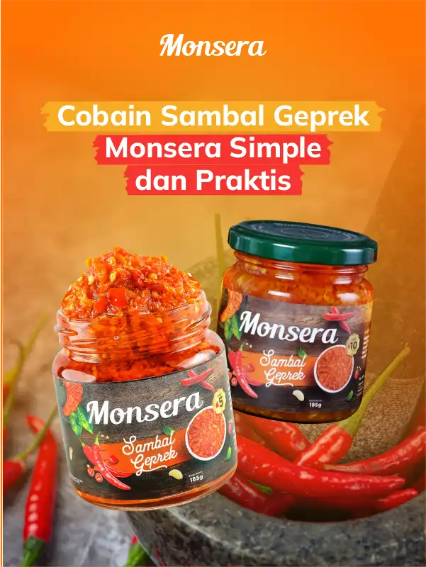 Cobain Sambal Geprek Monsera Simple dan Praktis