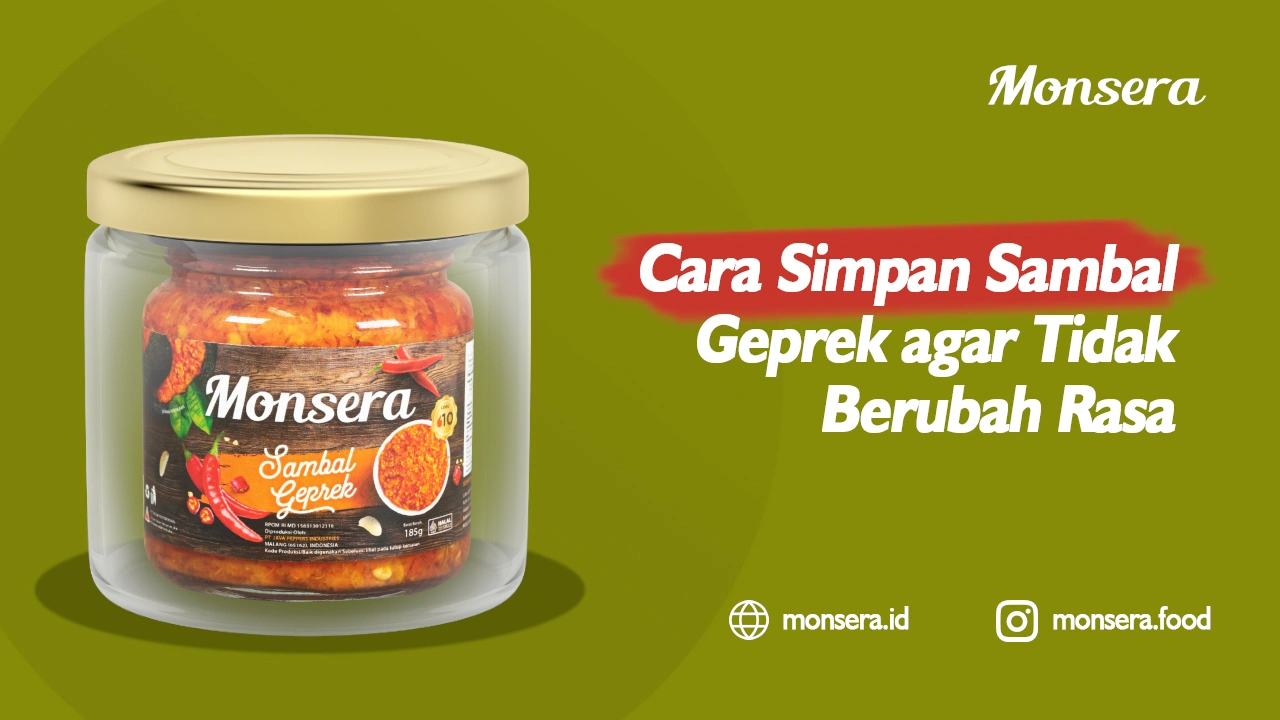 Cara Simpan Sambal Geprek