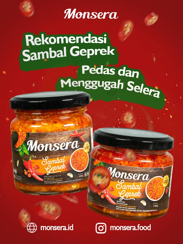 Rekomendasi Sambal Geprek, Pedas dan Menggugah Selera