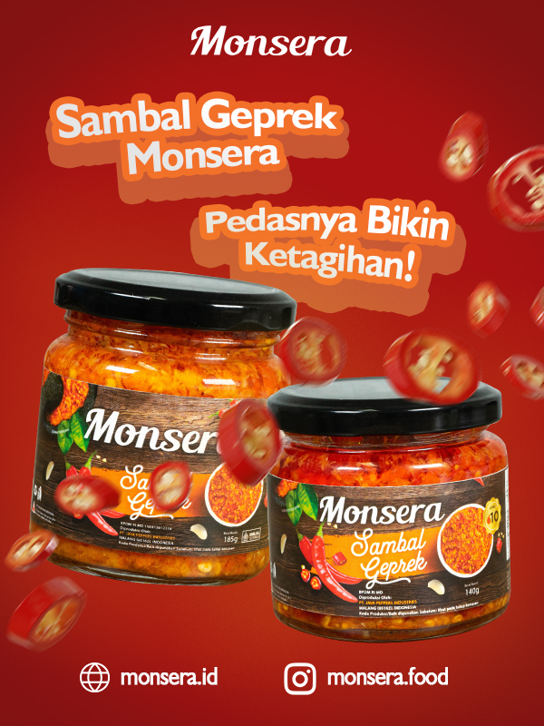 Sambal Geprek Monsera, Pedasnya Bikin Ketagihan
