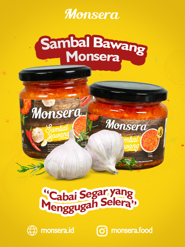 Sambal Bawang Monsera, Cabai Segar yang Menggugah Selera
