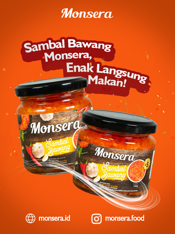 Sambal Bawang Monsera, Enak Langsung Makan