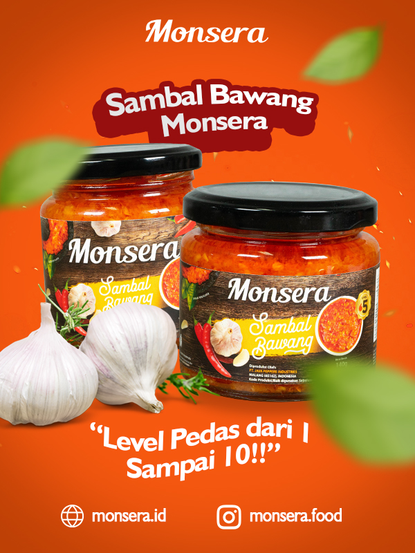 Sambal Bawang Monsera, Level Pedas dari 1 Sampai 10