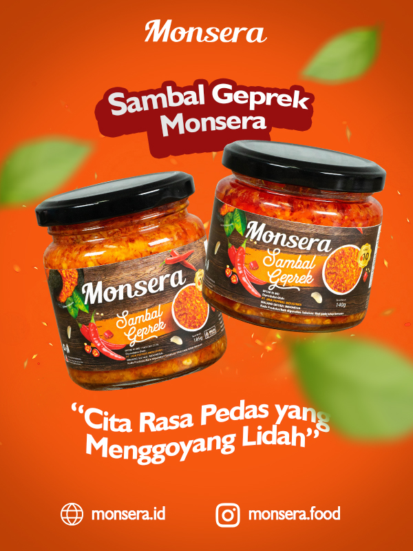 Sambal Geprek Monsera, Cita Rasa Pedas yang Menggoyang Lidah