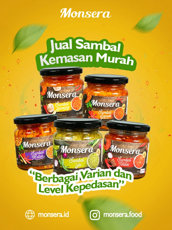 Jual Sambal Kemasan Murah Berbagai Varian dan Level Kepedasan