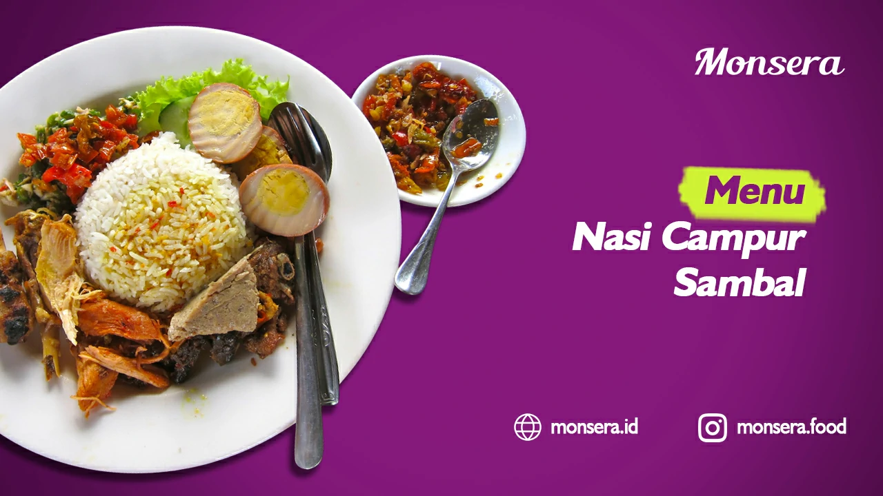 Menu Nasi Campur Sambal