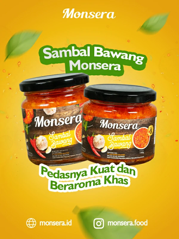Sambal Bawang Monsera, Pedasnya Kuat dan Beraroma Khas