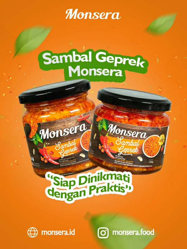 Sambal Geprek Monsera, Siap Dinikmati dengan Praktis