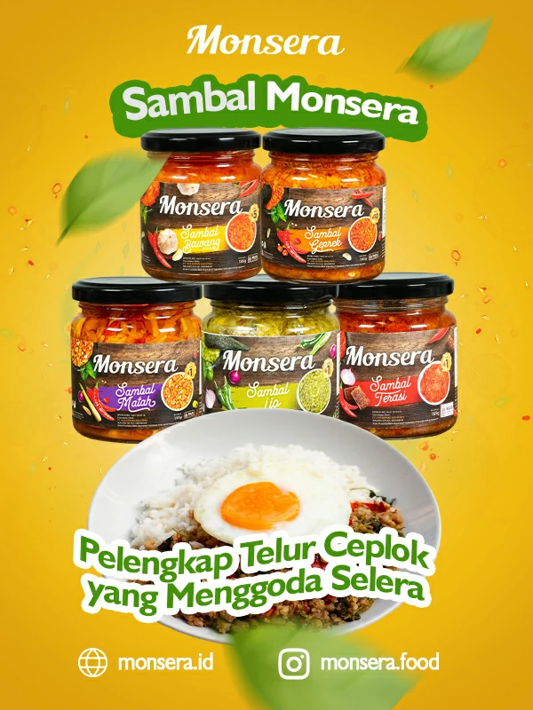 Sambal Monsera, Pelengkap Telur Ceplok yang Menggoda Selera