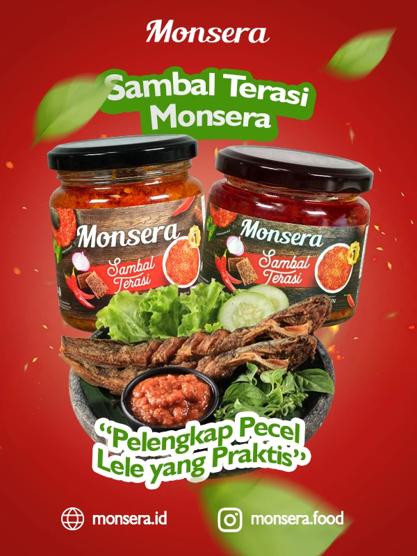 Sambal Terasi Monsera, Pelengkap Pecel Lele yang Praktis