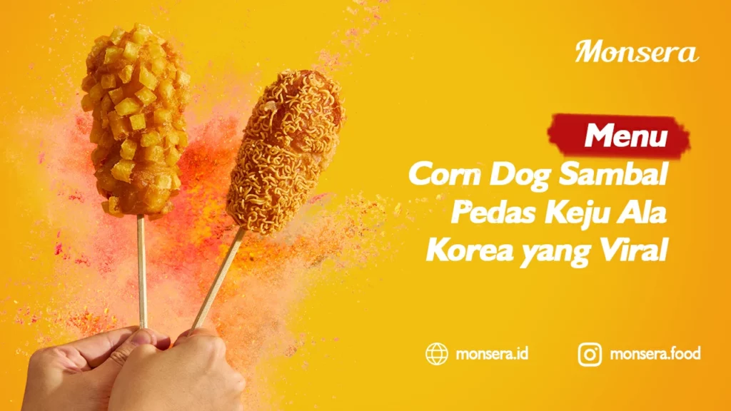 Menu Corn Dog Sambal Pedas Keju Ala Korea yang Viral