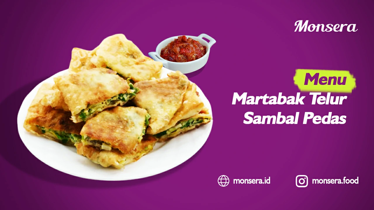 Menu Martabak Telur Sambal Pedas