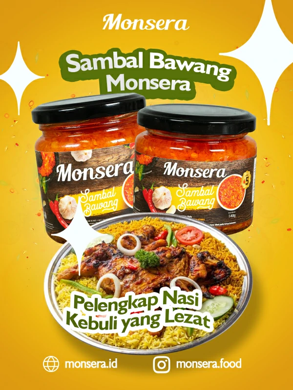 Sambal Bawang Monsera, Pelengkap Nasi Kebuli yang Lezat