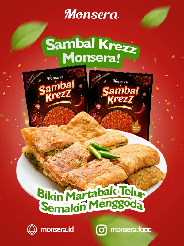 Sambal Krezz Monsera, Bikin Martabak Telur Semakin Menggoda