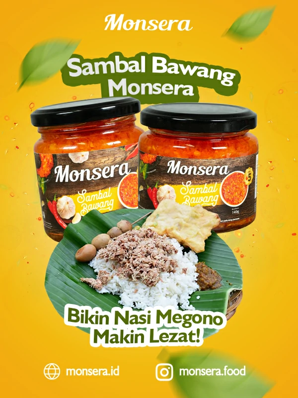 Sambal Bawang Monsera, Bikin Nasi Megono Makin Lezat