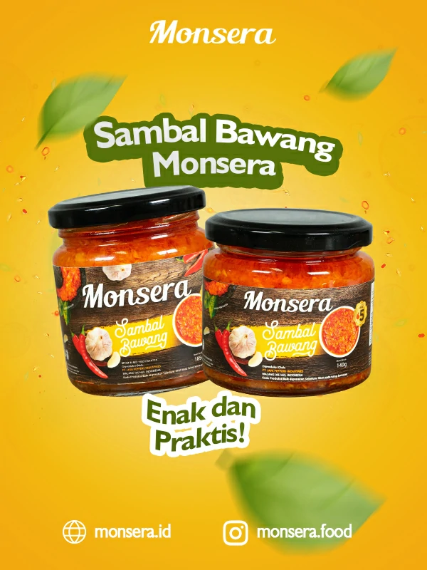 Sambal Bawang Monsera, Enak dan Praktis