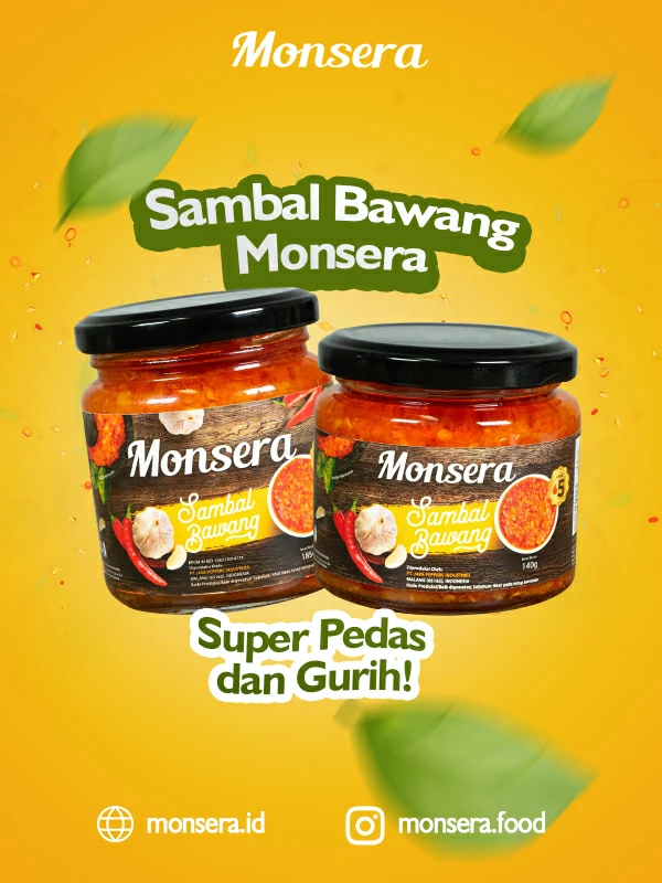 Sambal Bawang Monsera, Super Pedas dan Gurih