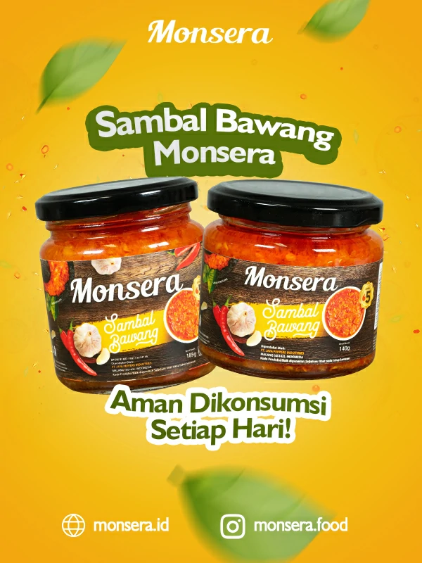 Sambal Bawang Monsera, Aman Dikonsumsi Setiap Hari