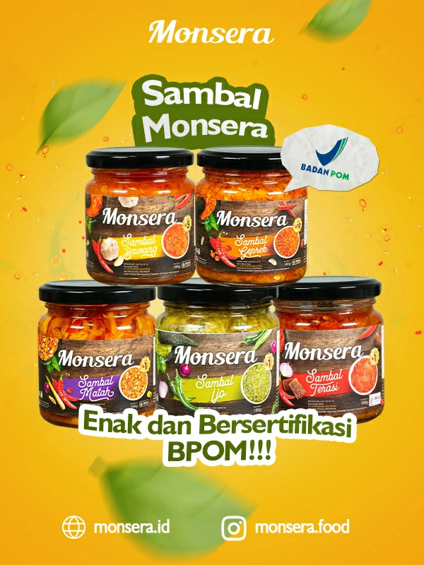 Sambal Monsera, Enak dan Bersertifikasi BPOM