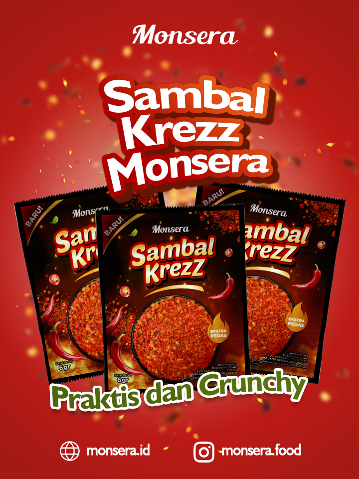 Sambal Krezz Monsera, Praktis dan Crunchy