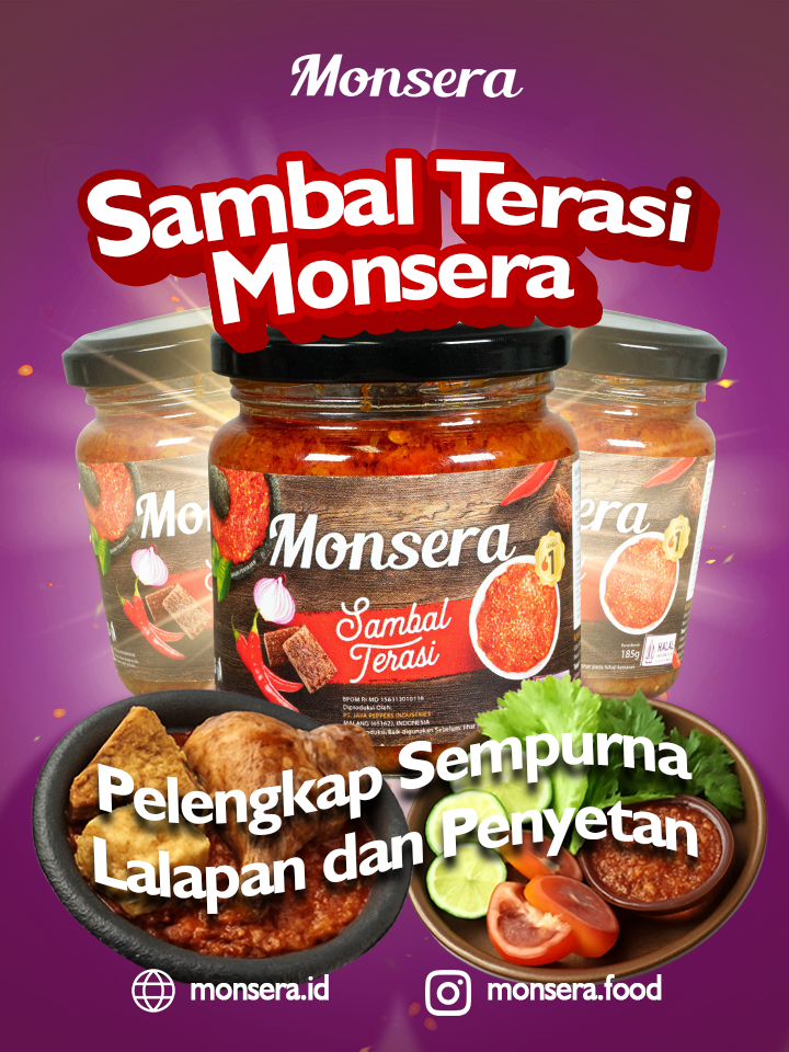 Sambal Terasi Monsera, Pelengkap Sempurna Lalapan dan Penyetan