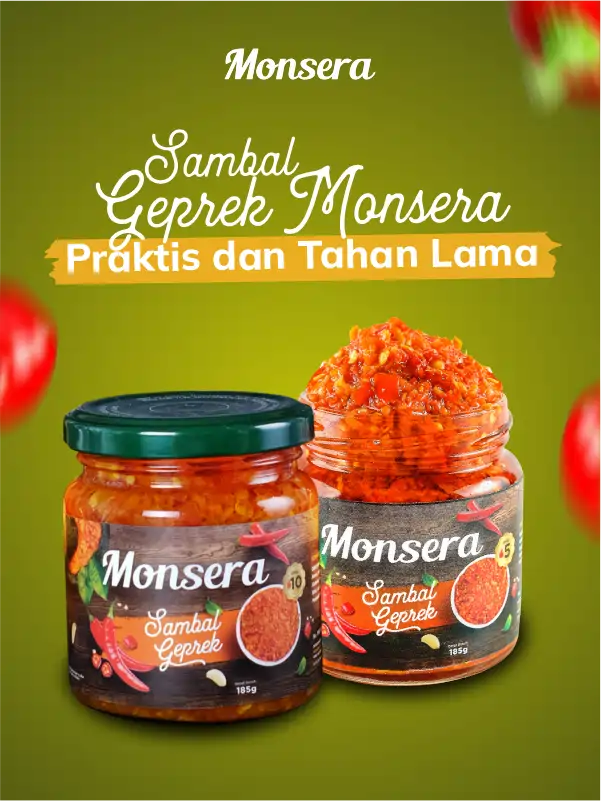 Sambal Geprek Monsera, Praktis dan Tahan Lama