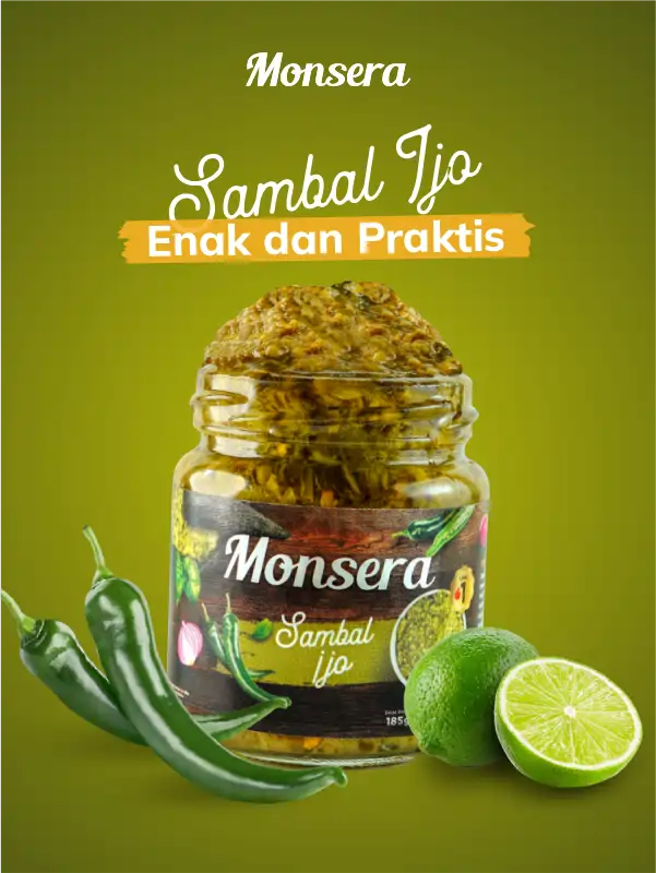 Sambal Ijo Monsera, Enak dan Praktis